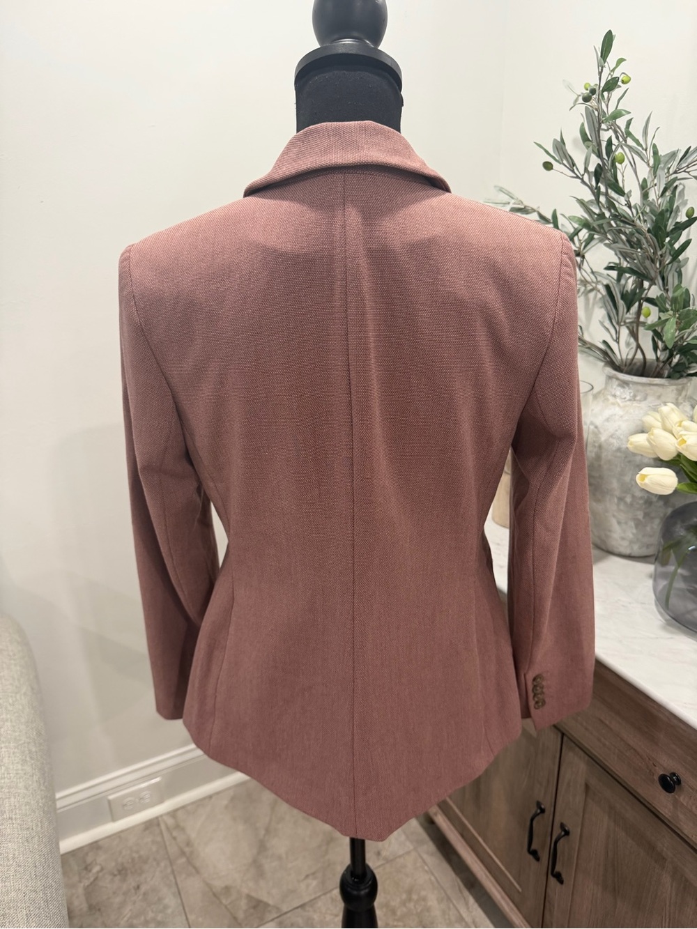 Express Mauve Rose Single-Button Blazer Jacket Size 10 - Picture 3 of 15